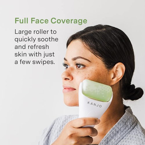 Kanjo Ice Roller - Face & Eye Puffiness Relief | Facial Massage Tool for Women’s Skincare