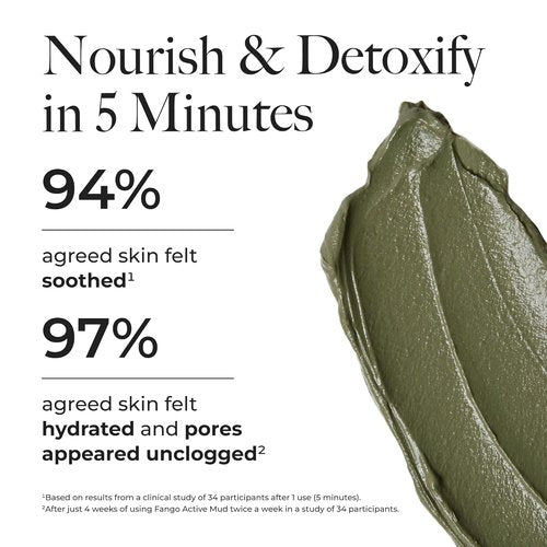 Borghese Advanced Fango Active Mud Mask - Nourishing Exfoliating Face Mask with Bentonite Clay & Hyaluronic Acid for All Skin Types