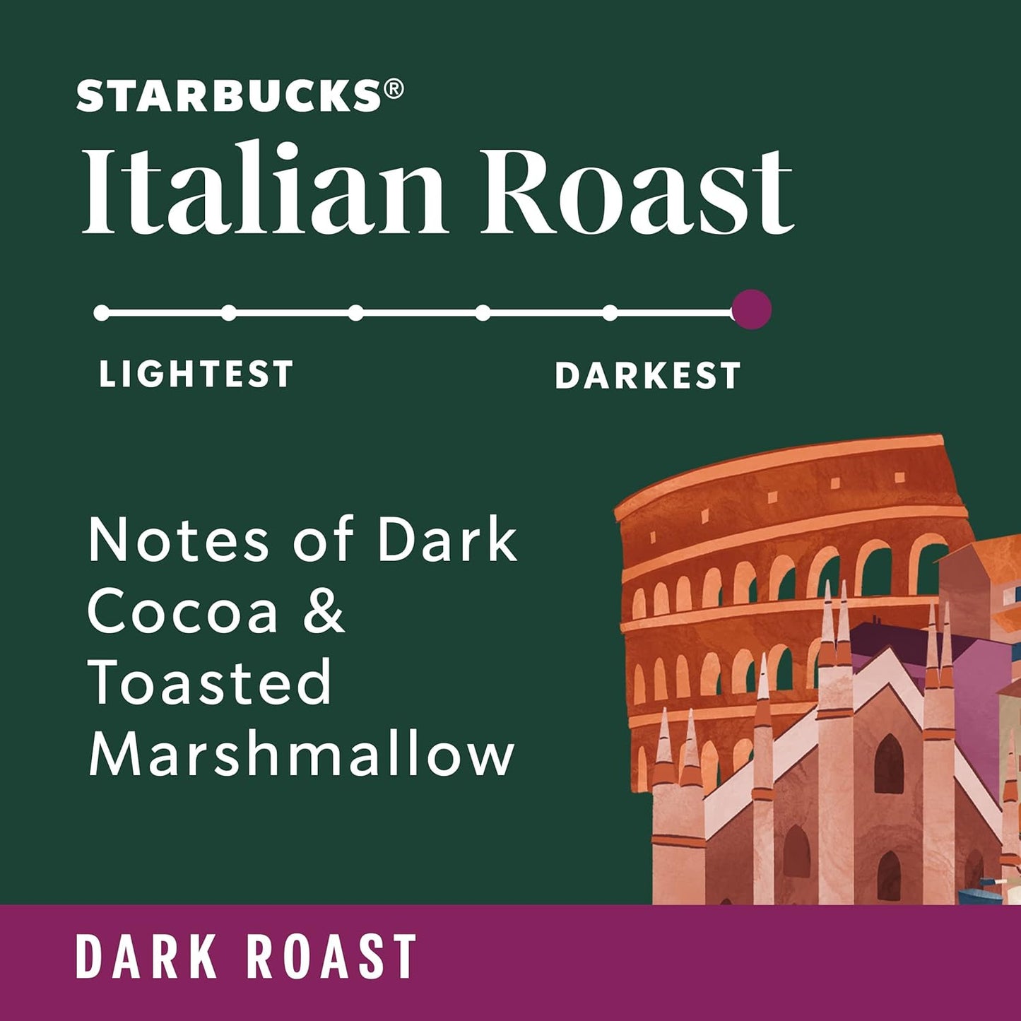 Starbucks Ground Coffee - Dark Roast Italian Blend, 100% Arabica, 18 oz Bag