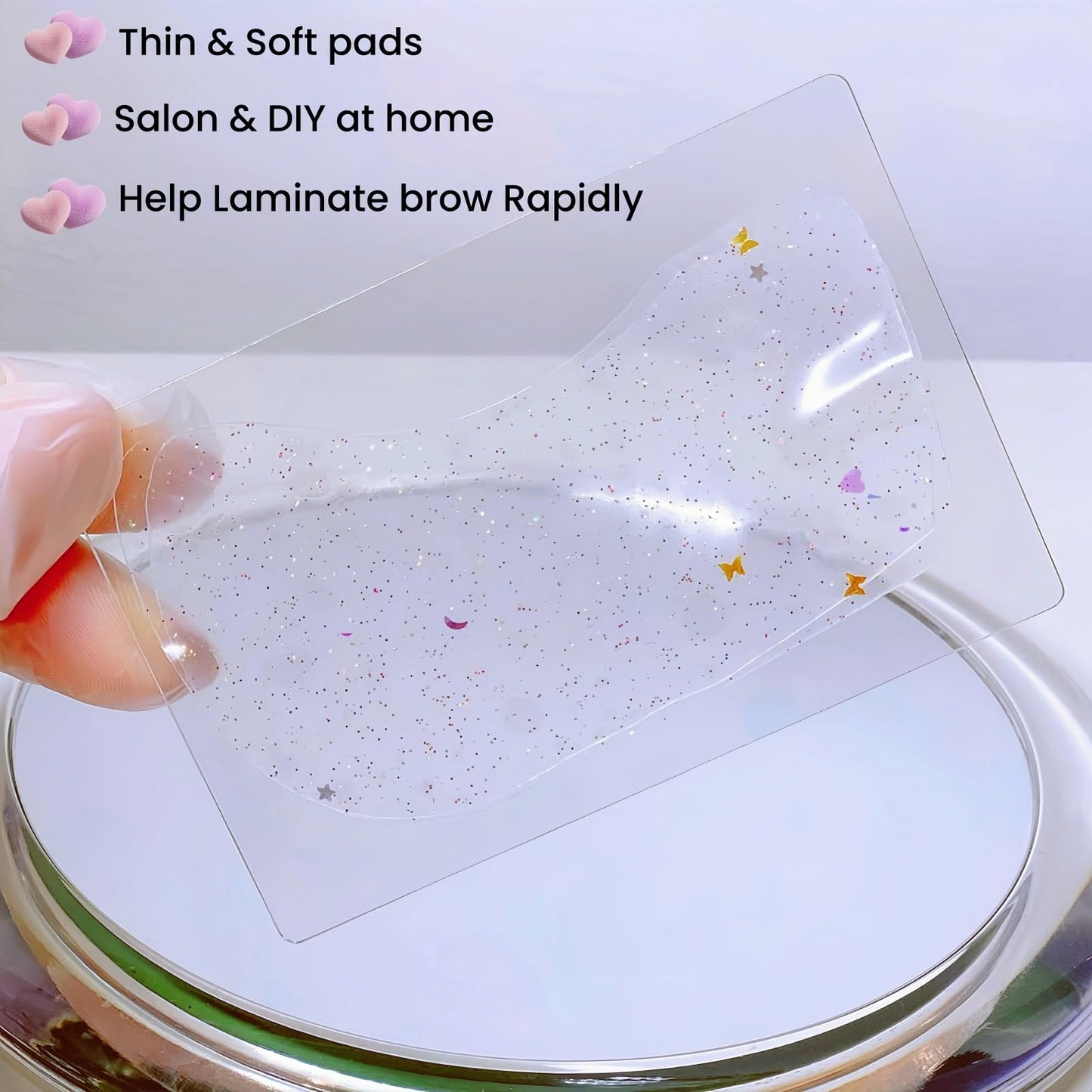 Brow Perm Patch Silicone Lash Lift Shield Mate Self Sticky Eyebrow Lamination Cover Tool Gel Eyebrow Perming Pads Soft Patches Self-Adhesive Reusable Brow Lifting Pad Laminate Brow Lift Rapidly