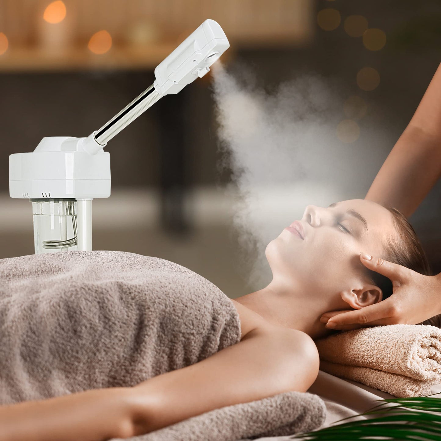 HomGarden Ozone Facial Steamer Professional Salon Spa Sterile Ozone Steamer Skin Cleaning Equipment Spray Machine for Personal Home