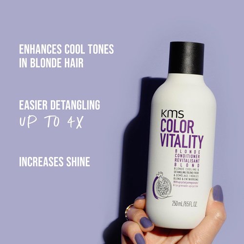 KMS COLORVITALITY Purple Conditioner - Illuminating Formula for Blonde Hair | 10.1 Fl Oz