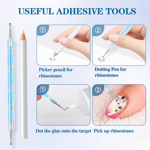 FITTDYHE B7000 Glue Clear with Precision Tip，50Ml B7000 Glue Clear for Rhinestones Glue for Crafts, Multipurpose Jewelry Glue for Fabric DIY Craft Makeup Shoes Jewelry Making Nail Art