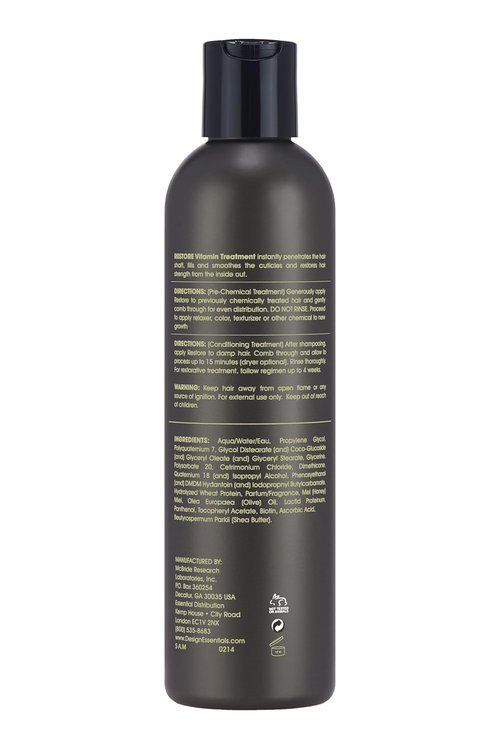 Design Essentials Restore Vitamin Treatment - Nourishing Care for Natural Dry Hair | 8 Fl Oz