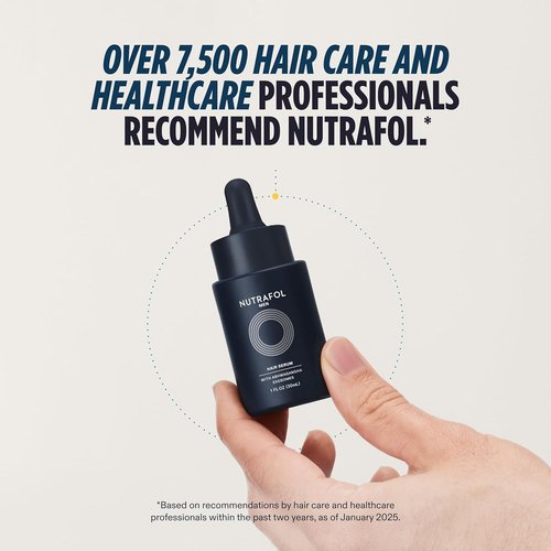 Nutrafol Men's Hair Serum - Clinically Tested for Thicker Hair & Scalp Coverage | Lightweight & Non-Greasy - 30mL
