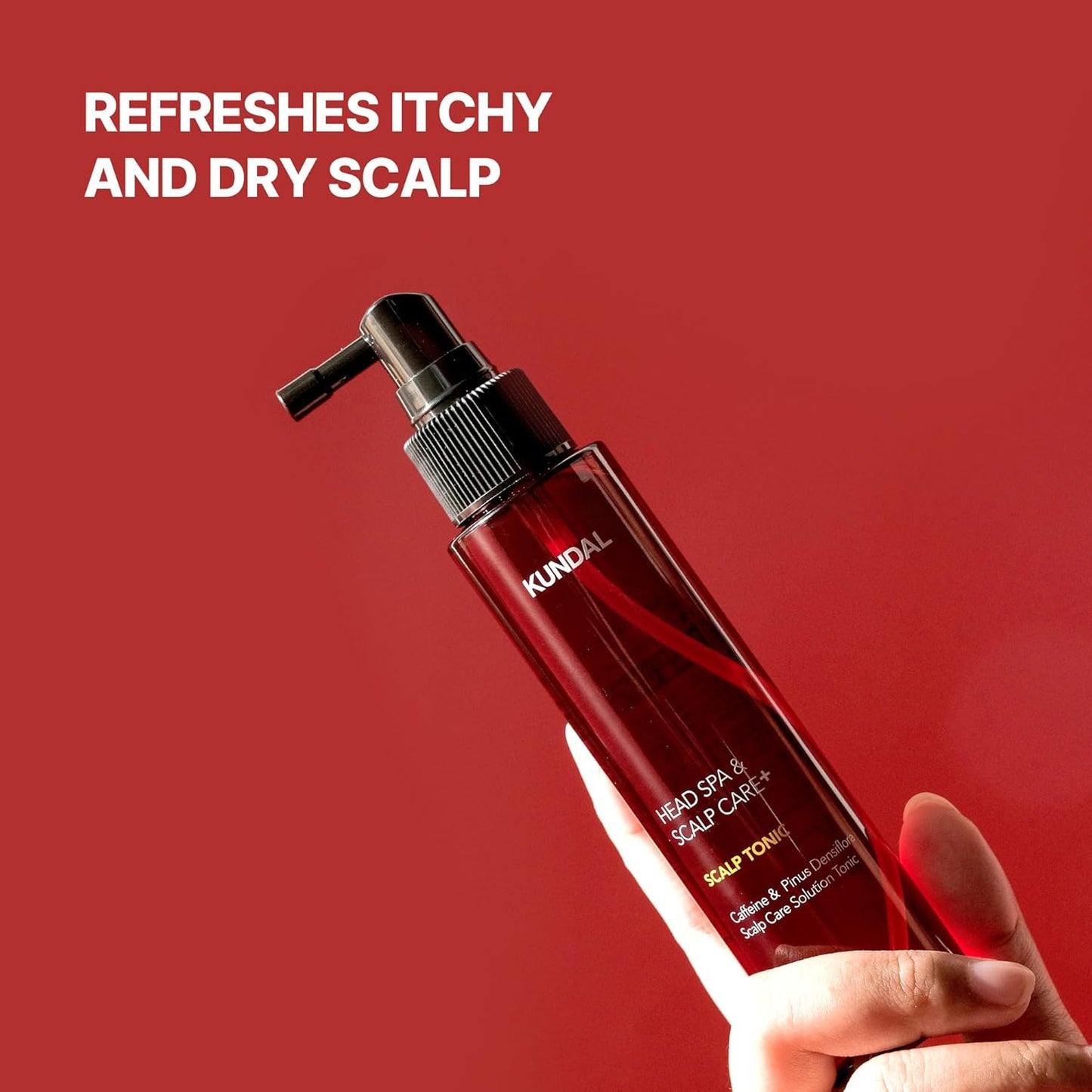 Kundal Caffeine Hair Loss Scalp Tonic - Soothes Scalp & Stimulates Hair Follicles | 3.38 Fl Oz (100ml)