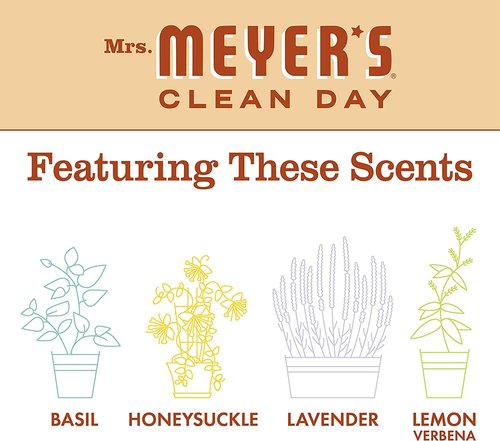 MRS. MEYER'S CLEAN DAY Foaming Hand Soap, Oat Blossom, 10 Fl Oz (Pack of 6)