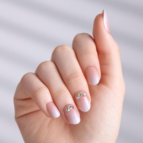 KISS imPRESS Press-On Nails - 'Even Better' Pink Oval Design | Short Size, 30 Nails & Accessories Included