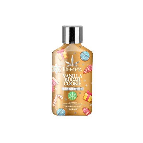 Hempz Mini Body Moisturizer - Vanilla Sugar Cookie Scent | Fall Skin Care for All, 2.25 fl. oz.
