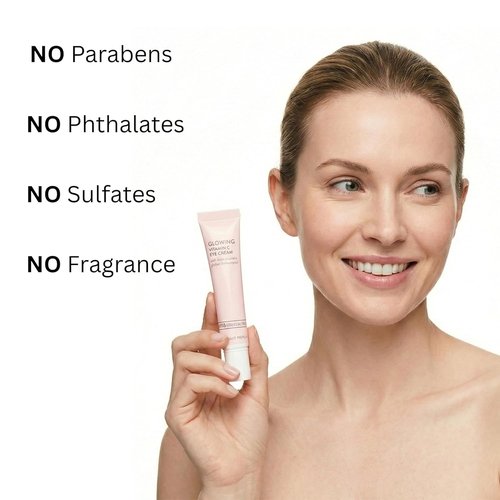 Global Beauty Care Vitamin C Eye Cream - Radiant Under Eye Treatment with Niacinamide & AHA, 0.5 fl oz