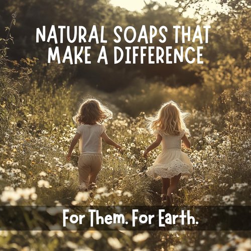 Hypoallergenic Baby Soap Bar - Gentle Cleansing for Sensitive Skin | Chamomile & Green Tea | Organic Oils | 3 Bars