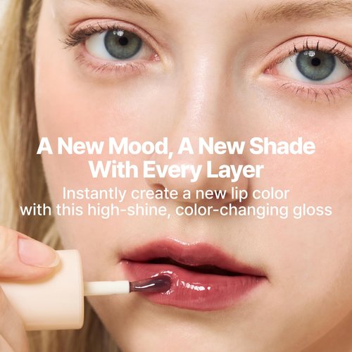 Fwee 3D Changing Gloss - Color-Changing Lip Gloss for Layering & Plumping | 5.3g, Clear