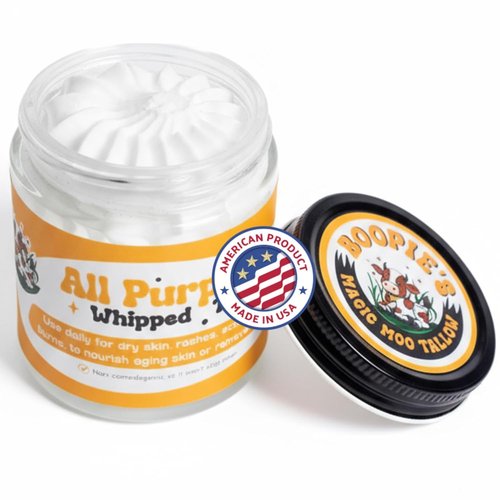 Magic Moo Whipped Beef Tallow Skincare - Organic Moisturizer for Acne, Eczema & Dry Skin | 4oz