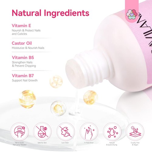 SAVILAND Dip Powder Liquid Set - 20 ml Ultimate Nail Dip System | No Curing Needed for DIY Manicure