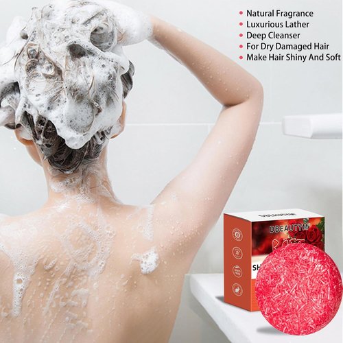DBEAUTYM 8 Pack Shampoo Bar Gift Set - Natural Solid Soap for Dry Damaged Hair | Plant Essence Oil, Travel Size