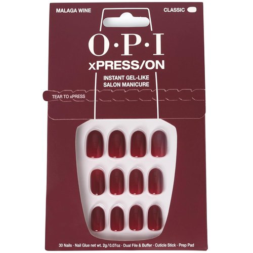 OPI Press-On Nails - Professional Nail Art Kit | Short Round, Long Almond & Coffin Shapes