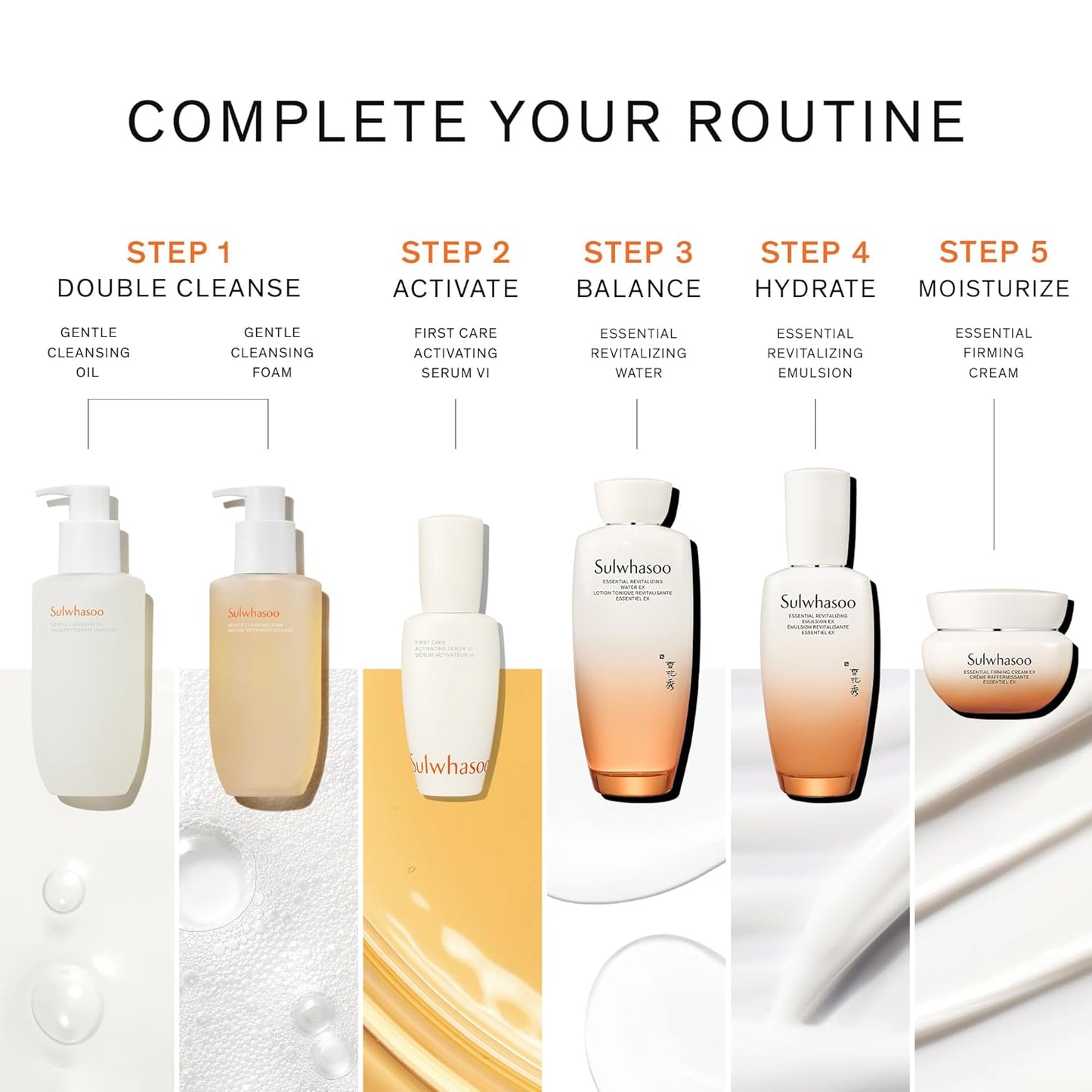 Sulwhasoo Essential Revitalizing Water EX - Quick-Absorbing Gel Toner for Deep Hydration & Radiant Skin