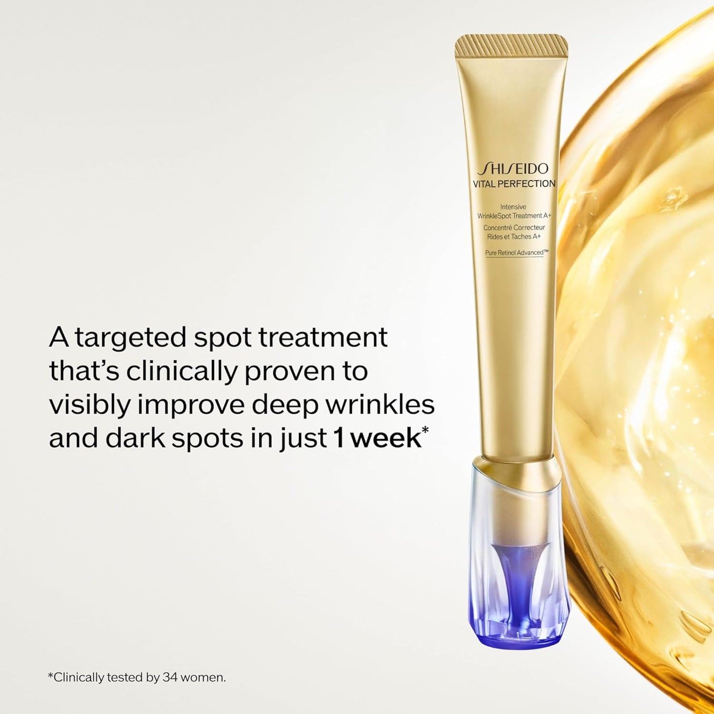Shiseido Vital Perfection Intensive Wrinkle Spot Treatment A+ | 20 mL for Deep Wrinkles & Dark Spots