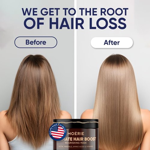 Moerie Hair Growth & Repair Mask - Vegan-Friendly Treatment for Thicker, Fuller Hair | Paraben & Silicone Free