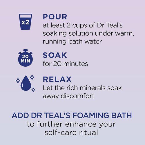 Dr Teal's Epsom Salt Soak - Sleep Blend with Melatonin, Lavender & Chamomile | 3 lbs