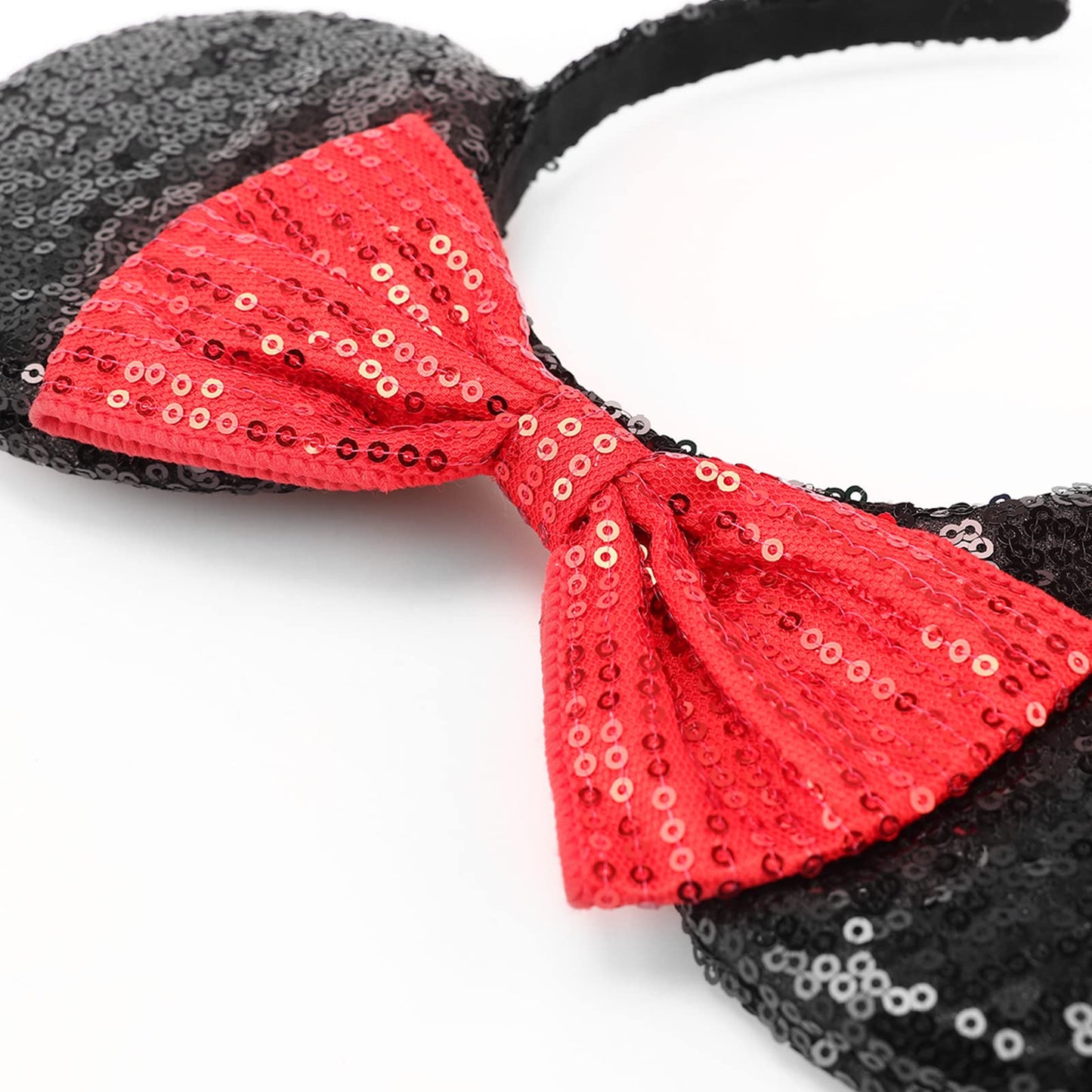 DRESHOW Mouse Ears Bow Headbands Glitter Party Decoration Cosplay Costume for Girls & Women