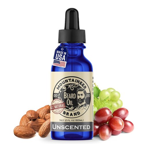 Mountaineer Brand Natural Unscented Beard Oil - Hydrates & Conditions for Beard Growth | 2oz