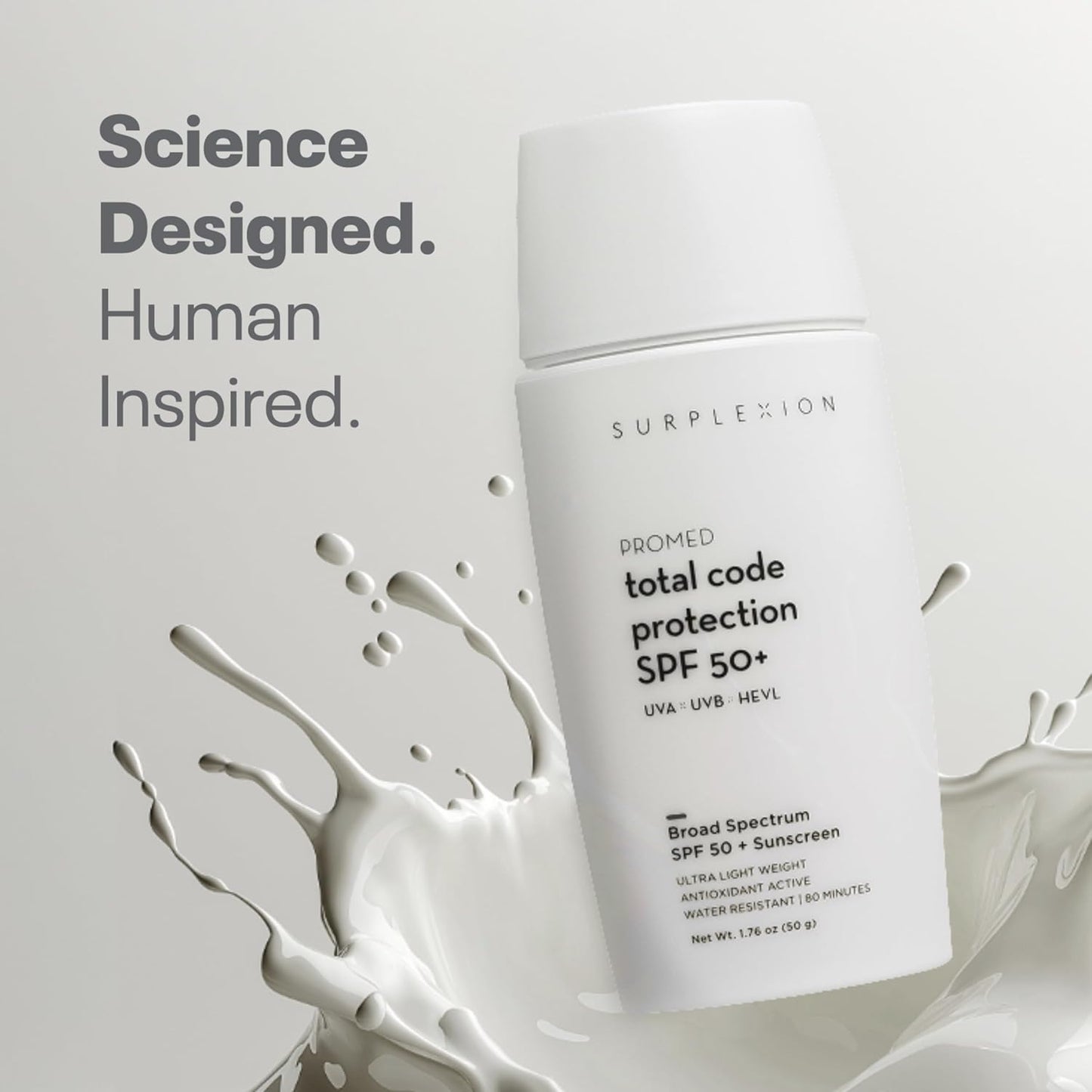 Total Code Protection SPF 50+ | Broad Spectrum Sunscreen with Zinc Oxide & Vitamin E - Lightweight Formula