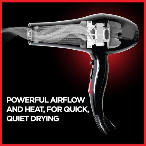 CHI Dynamic Hair Dryer - Smooth & Voluminous Blow Dryer with Comb Attachment & Air Concentrating Nozzle