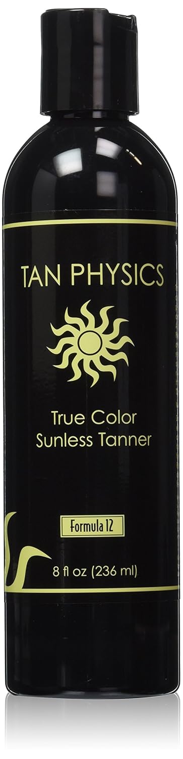 Tan Physics True Color Sunless Tanner - Natural Glow Formula | 8 Fl Oz for Flawless Skin