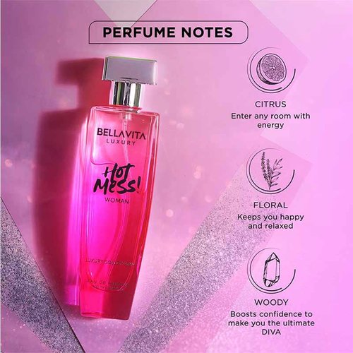 Bellavita Luxury Hot Mess Eau de Parfum - 100 ml | Fresh Mandarin & Exotic Passionfruit Notes | Long-Lasting Women's Fragrance