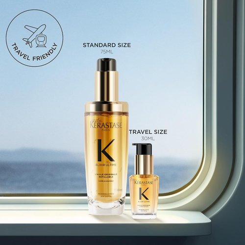 Kerastase Elixir Ultime Refillable Hair Oil - Hydrates, Smoothes Frizz & Adds Shine | Wild Camellia Infusion