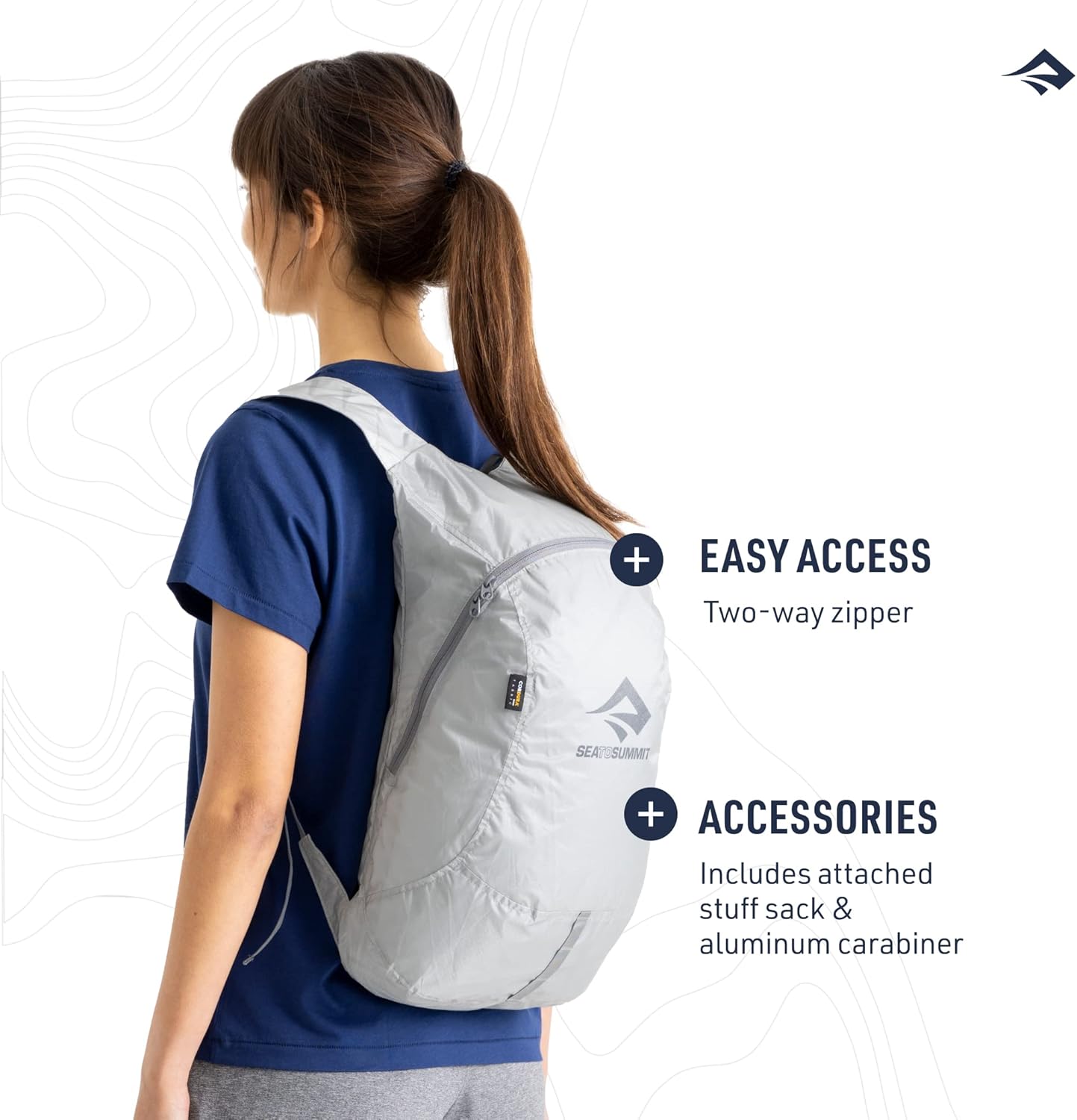 Sea to Summit Ultra-Sil Day Pack - Ultralight 20-Liter Backpack in Atoll Blue