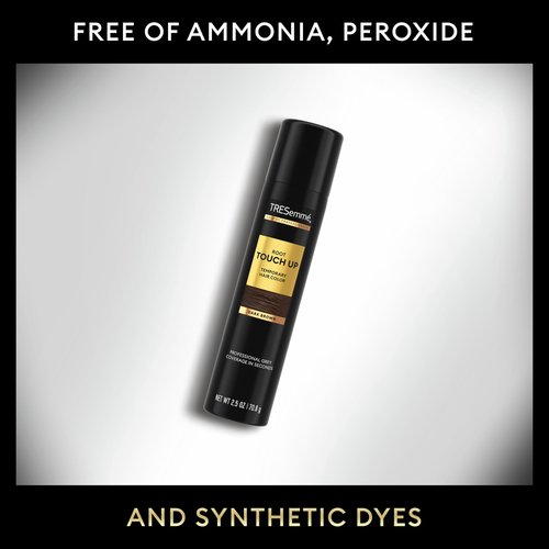 TRESemmé Temporary Hair Color Root Touch-Up Dark Brown Ammonia-free, Peroxide-free Root Cover Up Spray 2.5 Fl Oz