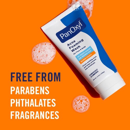 PanOxyl Foaming Acne Wash - Maximum Strength Formula | 5.5 oz (Pack of 6) for Clear Skin