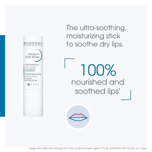 Bioderma Atoderm Lip Stick - Hydrating & Soothing Formula for Dry Lips - 0.15 oz