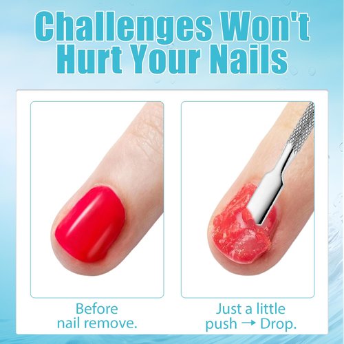 Quick Gel Nail Polish Remover - Effortless 3-Minute Removal Without Soaking | 15ml, 2-Pack