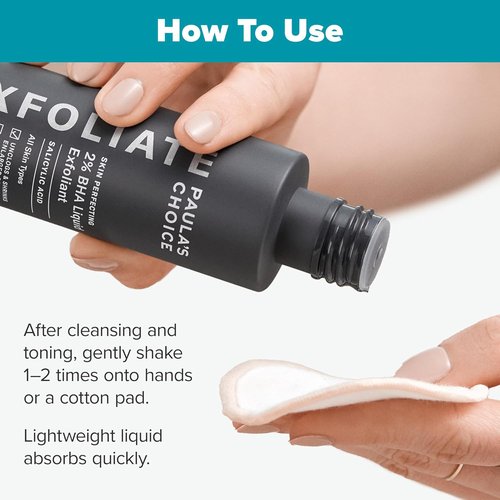 Paula's Choice BHA Liquid Exfoliant - 2% Salicylic Acid for Enlarged Pores | RESIST Daily Hydrating Fluid SPF 50