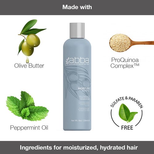 ABBA Moisture Conditioner - Nourishing Olive Butter & Peppermint Oil | 8 Fl Oz