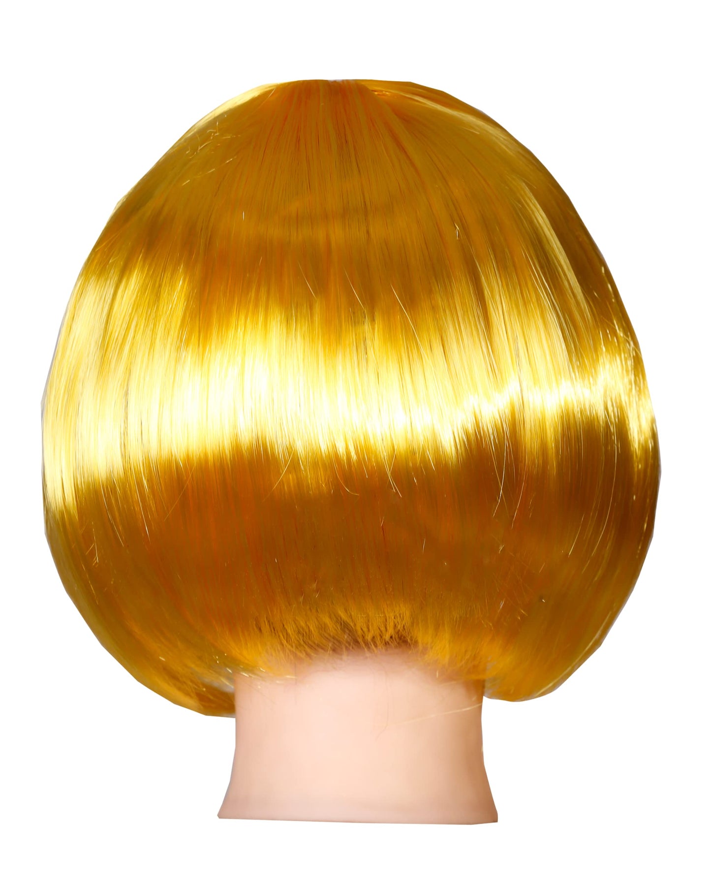 Matissa Short Straight 10" Bob Wig with Bangs Synthetic Fancy Dress Costume Halloween Party (Yellow)