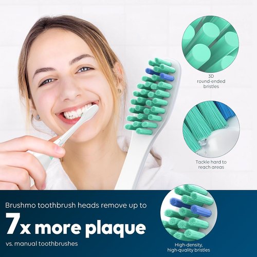 Philips Sonicare Replacement Toothbrush Heads - Compatible E-Series & More, 6-Pack