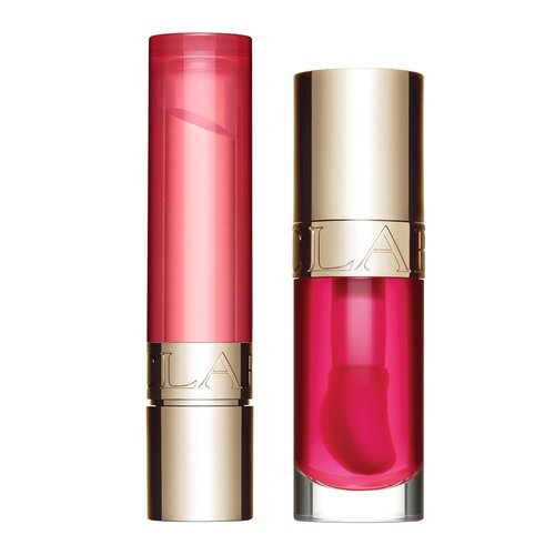 Clarins Lip Oil & Lip Balm Bundle - 04 Pitaya & 02 Pitaya | Sheer, High Shine & Hydrating Peptides