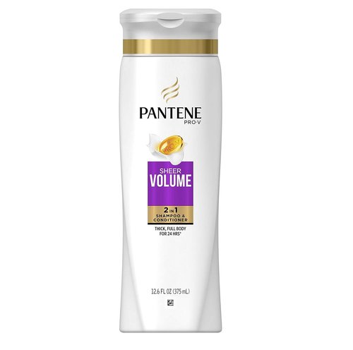 Pantene Pro-V 2 in 1 Shampoo & Conditioner - Sheer Volume with Collagen, 12.6 Ounce