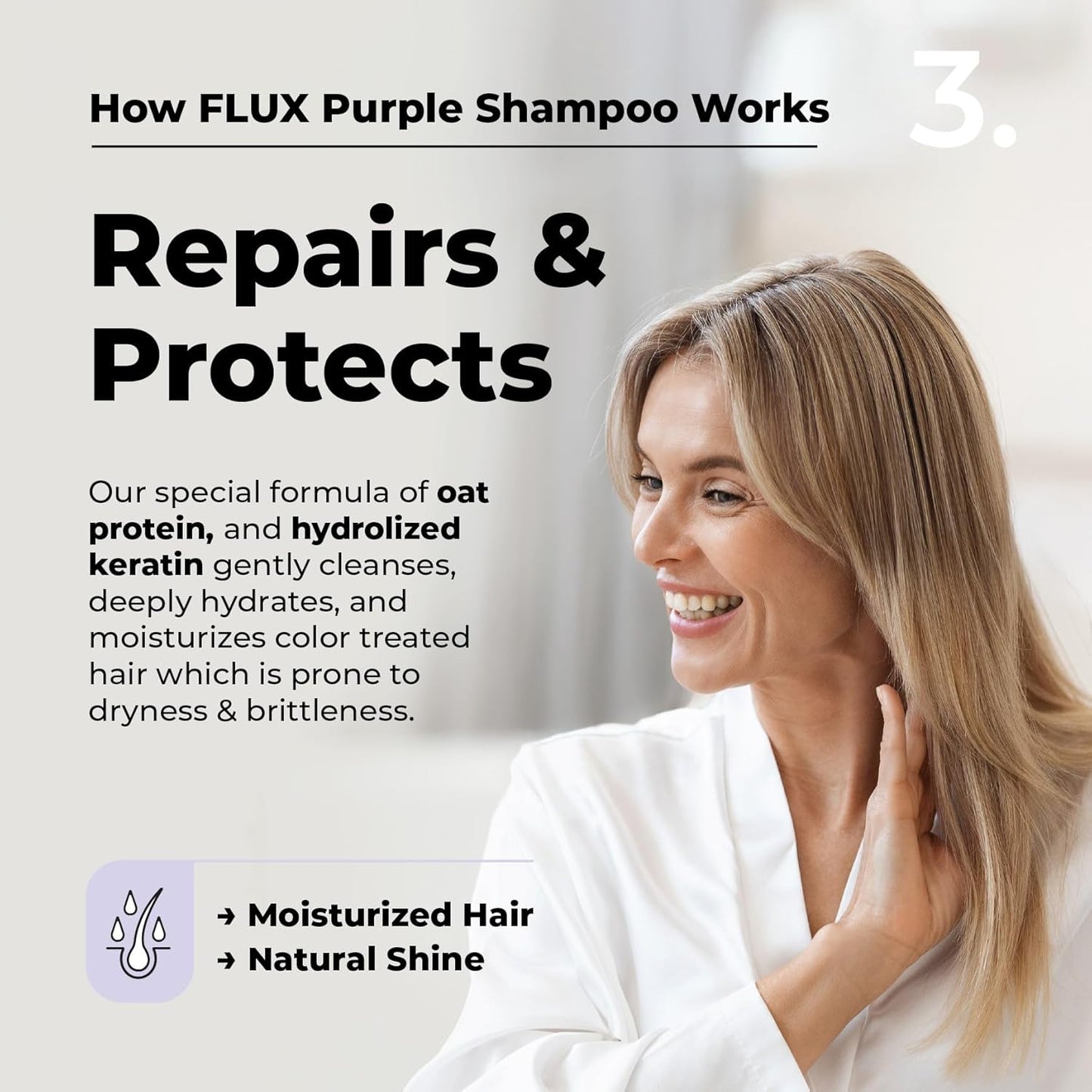 Skiennix Purple Shampoo for Blonde Hair - Sulfate-Free Toning for Blondes & Highlights | 17 fl oz