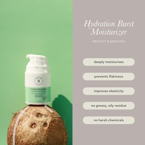 Measurable Difference Hydration Burst Facial Moisturizer - All-Natural Daily Cream for All Skin Types, 1oz