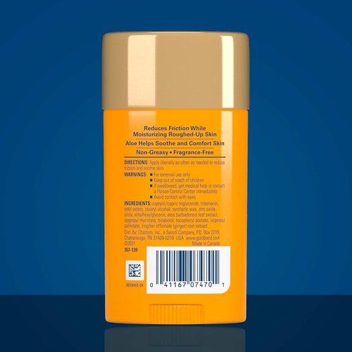 Gold Bond Friction Defense Stick - Anti-Chafing Relief with Aloe for Soothing Comfort | 1.75 oz