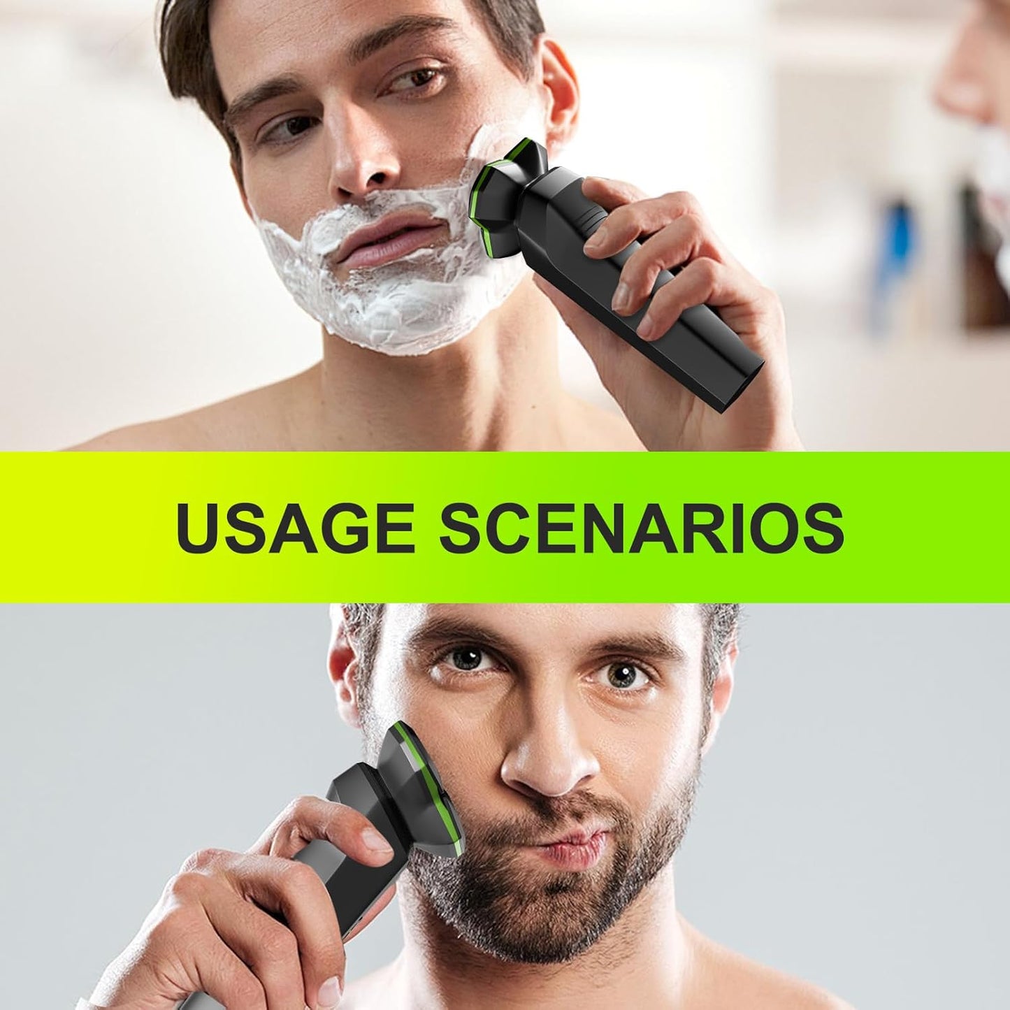 Skiennix Electric Razor for Men - 3D Floating Head with Magnetic Detachable Feature | Perfect for Travel & Business