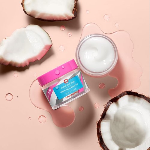 First Aid Beauty Coconut Water Cream - Hydrating Moisturizer for All Skin Types | 1.7 oz