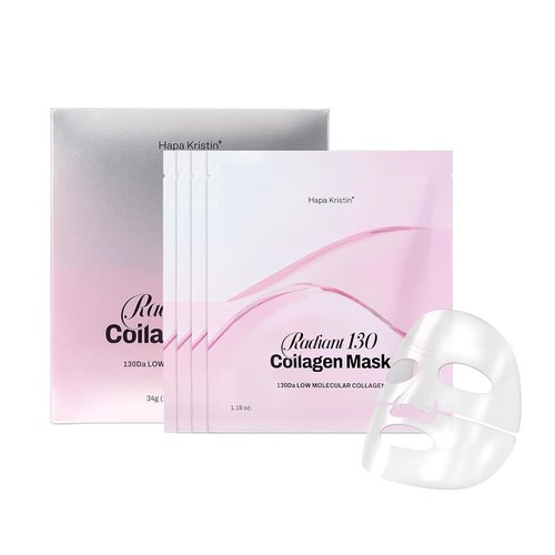 HAPA KRISTIN Collagen Face Mask - Overnight Hydrating Formula for Glass Skin Glow | 4 Pack
