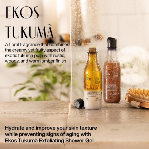 Natura Ekos Tukumã Exfoliating Shower Gel - Replenishing Formula | 185ml Size