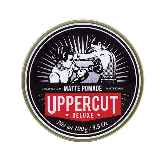Uppercut Deluxe Matte Pomade for Men - Medium Hold, Water-Based Hair Cream, Easy Wash Out, 3.5 oz